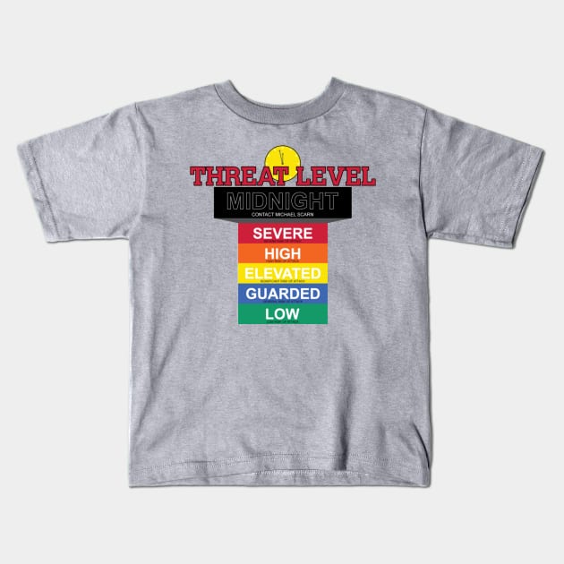 Threat Level Midnight Kids T-Shirt by huckblade